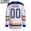Buffalo Sabres Trikot Custom Adidas 2023-24 Weiss Auswärts Authentic - Kinder